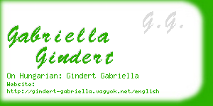 gabriella gindert business card